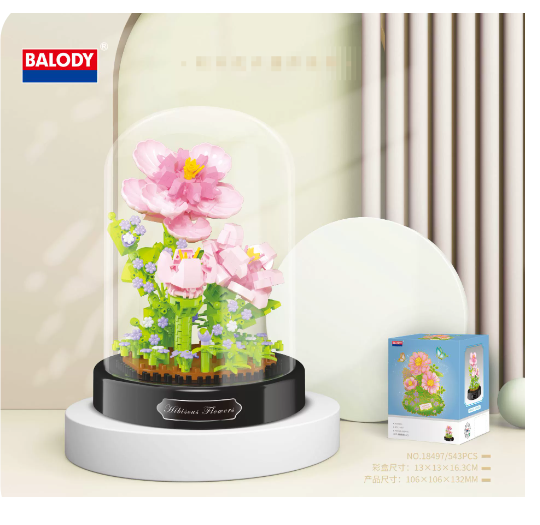 Bee Butterfly Flower Bonsai Block (Single)