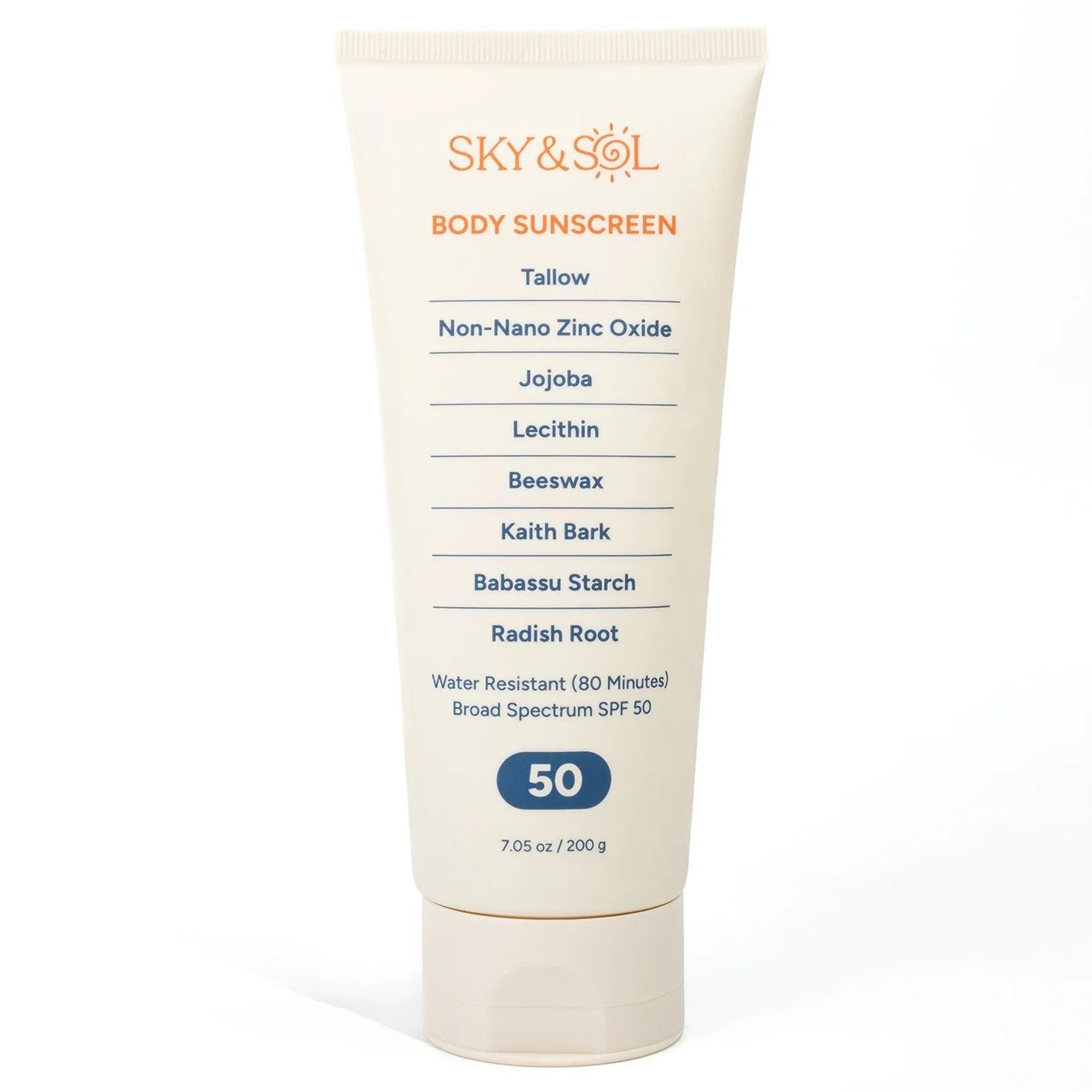 SPF 50 Body Sunscreen XL 7.05 oz | Reef-Safe, Broad Spectrum, No White Cast