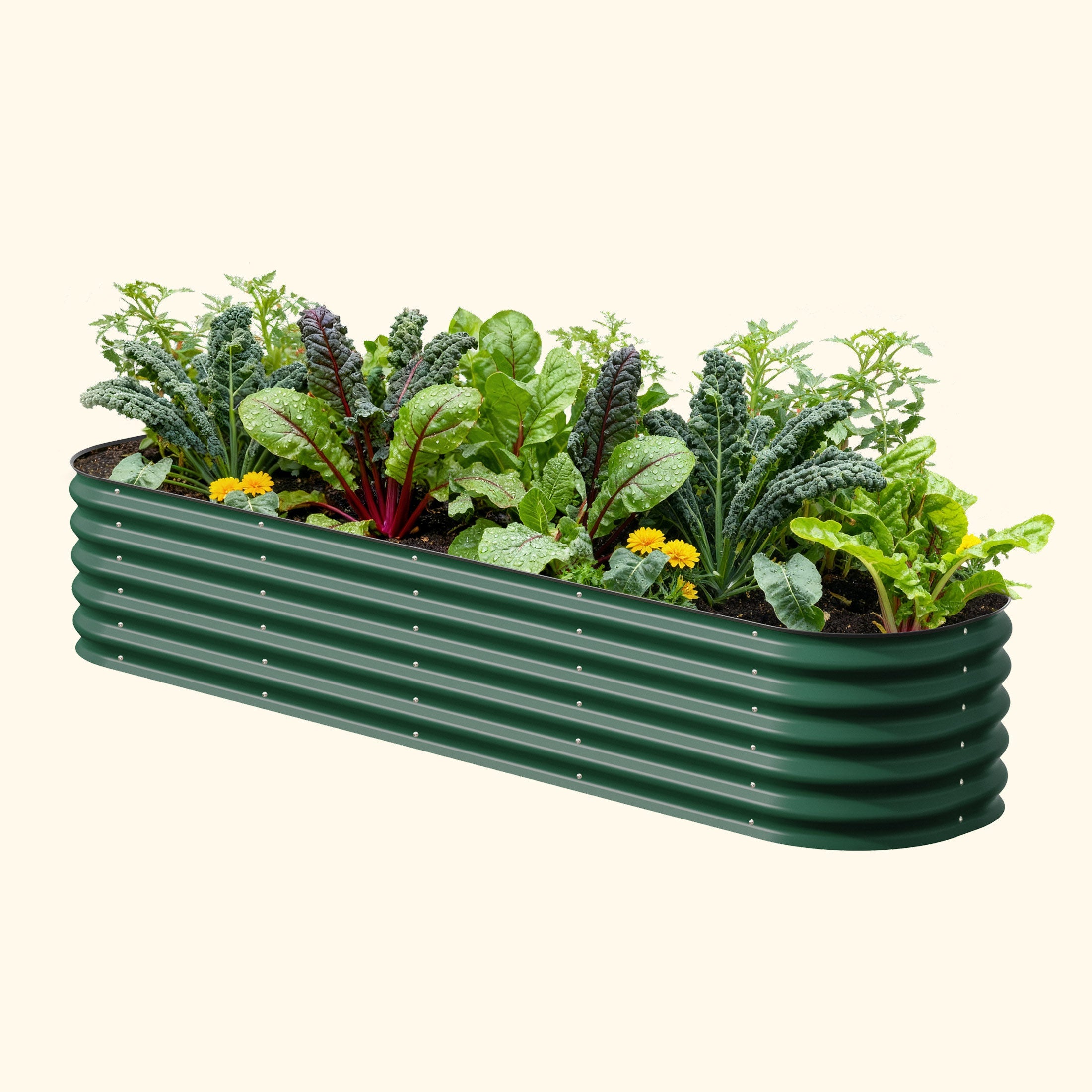 17" Tall Metal Raised Garden Bed Kit | 9-in-1 Modular | 20-Year Durability