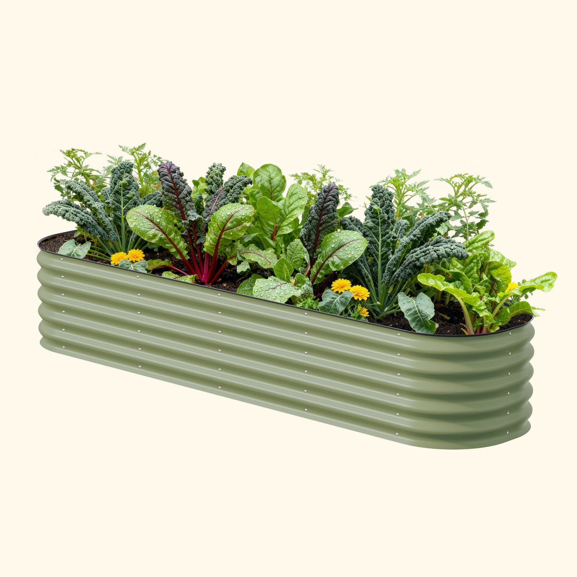 17" Tall Metal Raised Garden Bed Kit | 9-in-1 Modular | 20-Year Durability