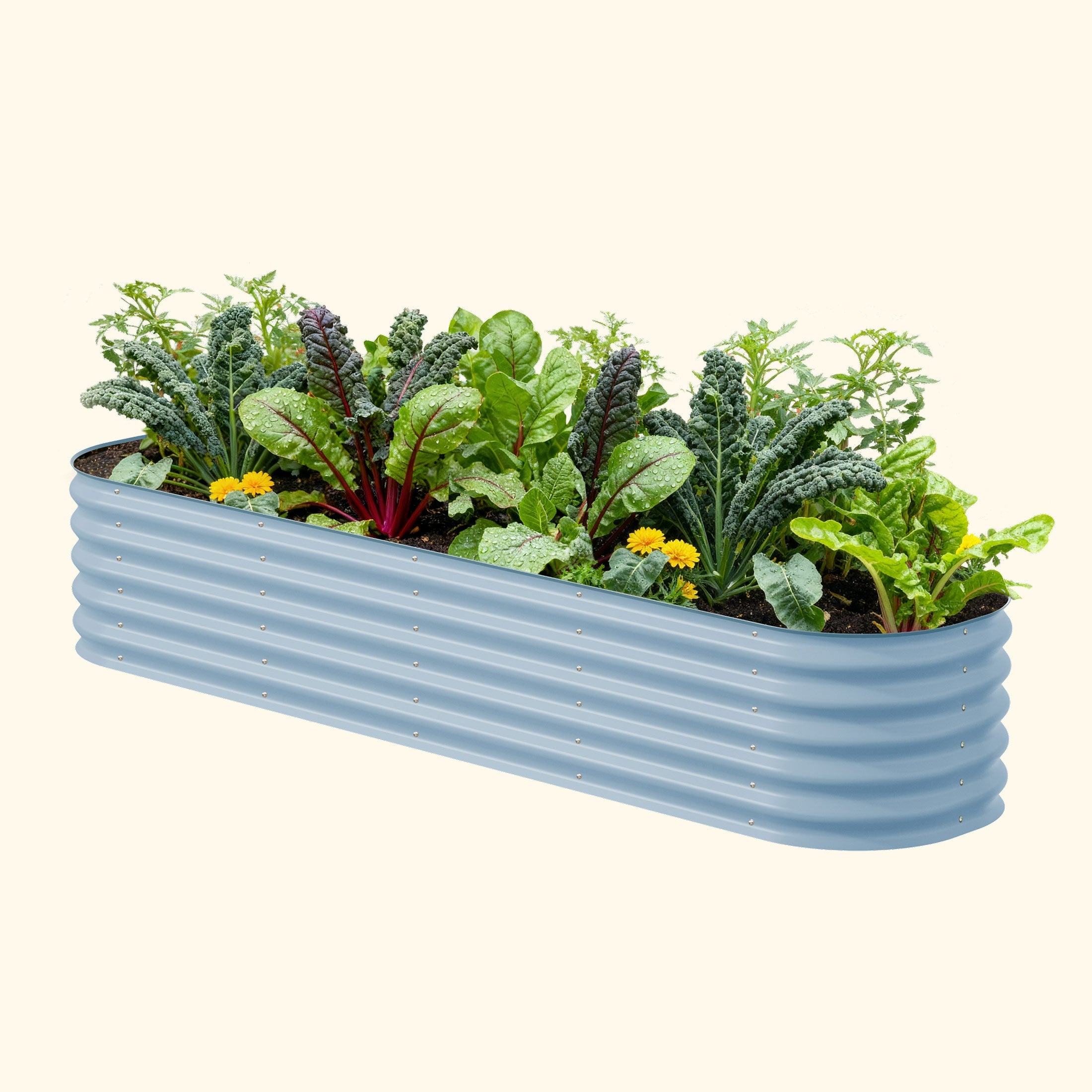 17" Tall Metal Raised Garden Bed Kit | 9-in-1 Modular | 20-Year Durability