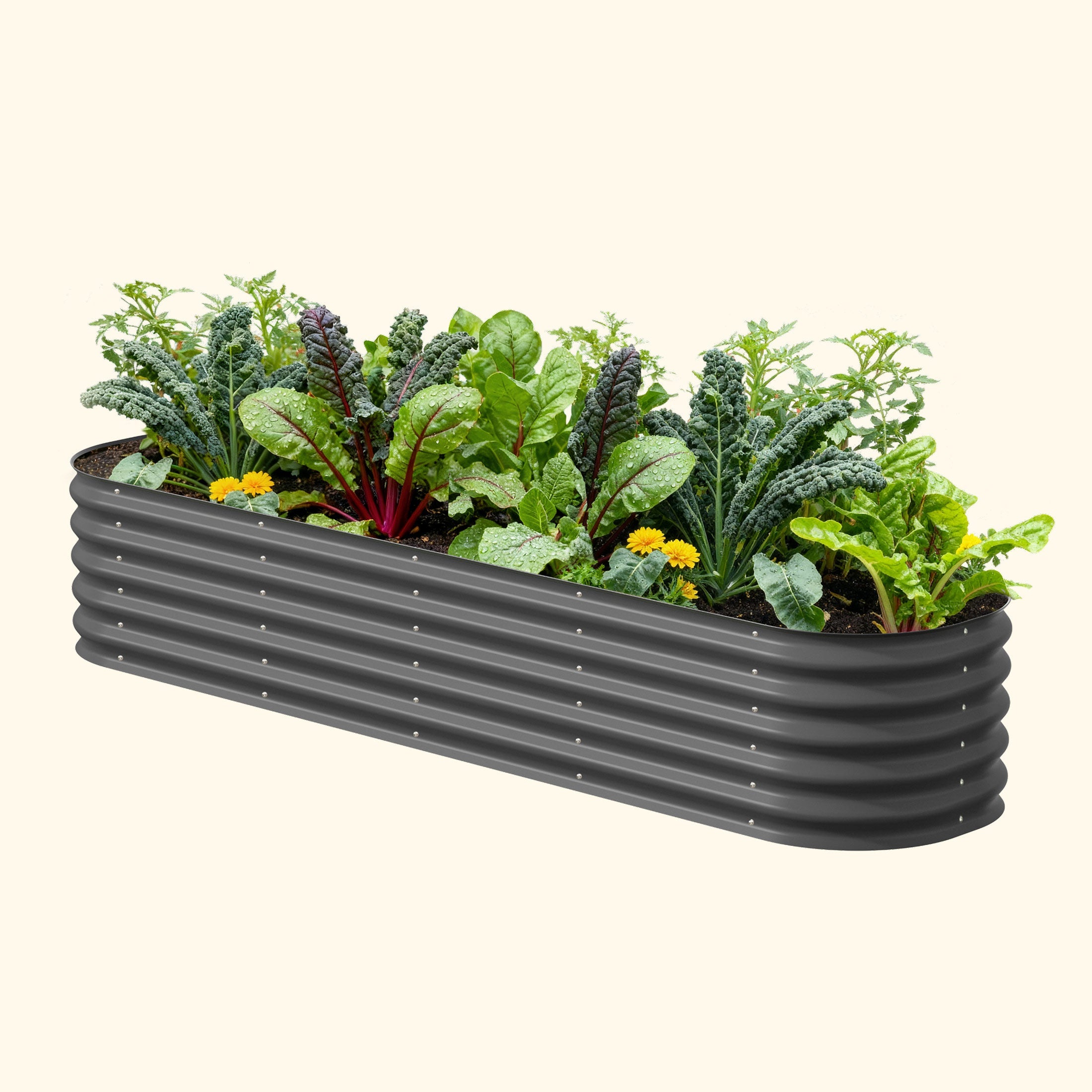 17" Tall Metal Raised Garden Bed Kit | 9-in-1 Modular | 20-Year Durability