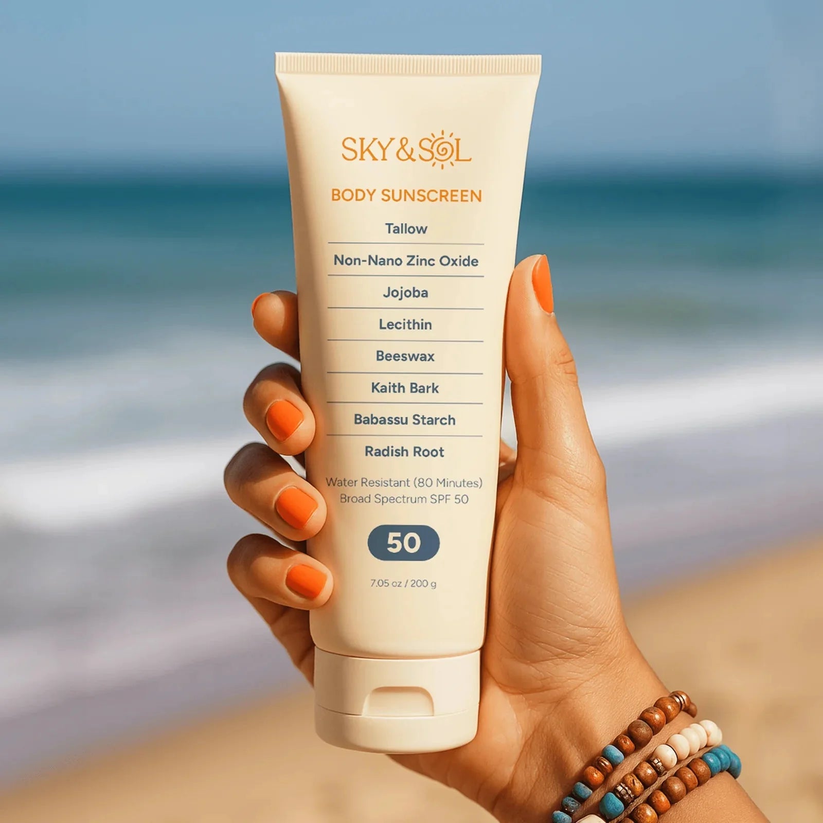 SPF 50 Body Sunscreen XL 7.05 oz | Reef-Safe, Broad Spectrum, No White Cast